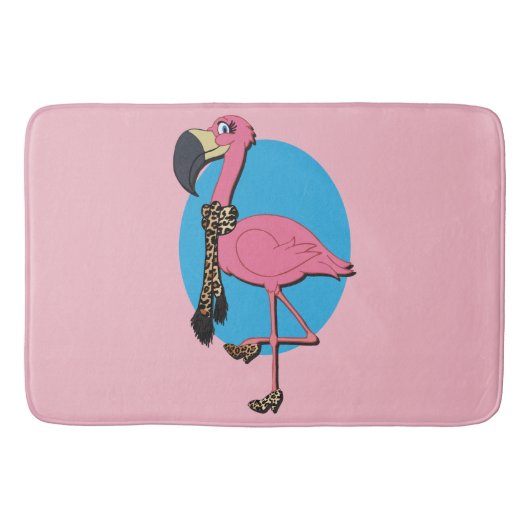 Fancy Flamingo Badmat (Voorkant)