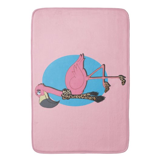 Fancy Flamingo Badmat (Voorkant Verticaal)