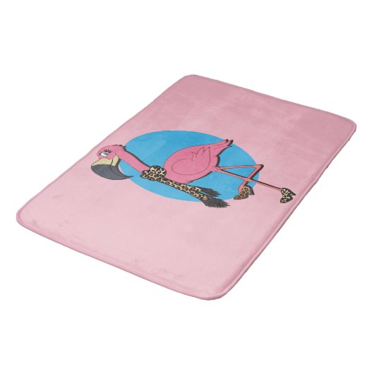 Fancy Flamingo Bath Mat (Gekanteld)