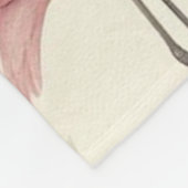 Fancy Flamingo Fleece Deken (Hoek)