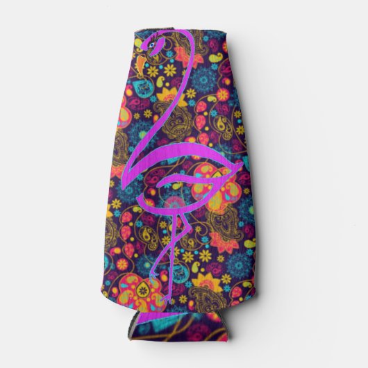 Fancy flamingo flesjeskoeler (Voorkant)