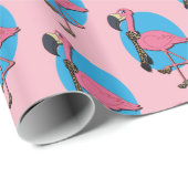 Fancy Flamingo Glossy Wrapping Paper, 30" x 6" Cadeaupapier (Rol Hoek)