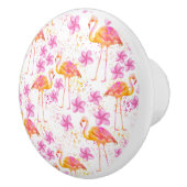 Fancy Flamingo Keramische Knop (Rechts)