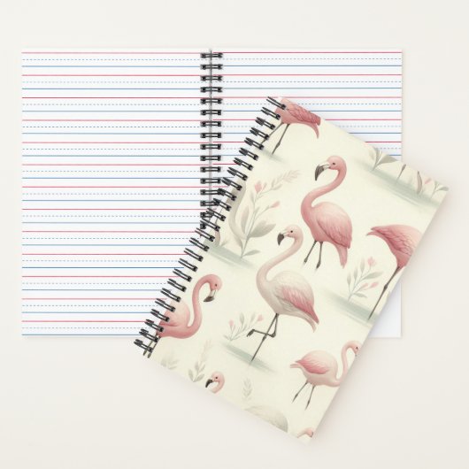 Fancy Flamingo Notitieboek (Binnen)