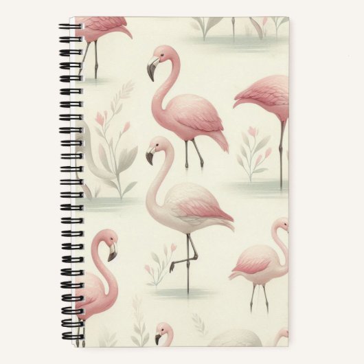Fancy Flamingo Notitieboek (Voorkant)
