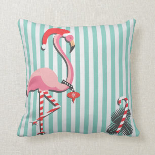 Fancy Flamingo Ready voor Kerstmis Kussen