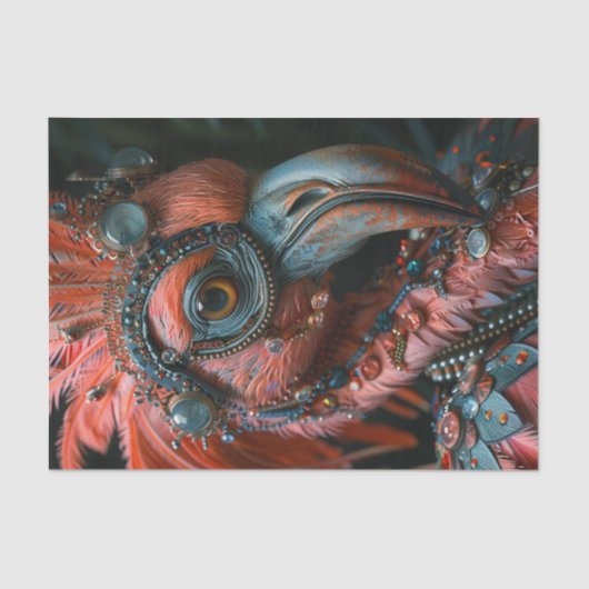 Fancy Flamingo Tissuepapier (Voorkant)