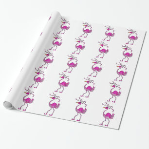 Fancy Flamingo Wrapping Paper Cadeaupapier