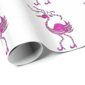 Fancy Flamingo Wrapping Paper Cadeaupapier (Rol Hoek)