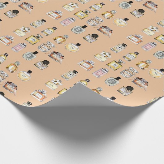 Fancy flespatroon cadeaupapier (Hoek)