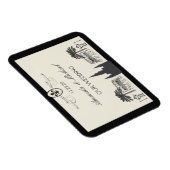 Fancy Fleur de Lis New Orleans Scene Magneet (Rechterzijde)