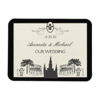 Fancy Fleur de Lis New Orleans Scene