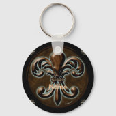 Fancy Fleur De Lis-sleutelhanger Sleutelhanger (Voorkant)