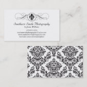 Fancy Fleur de Lis Visitekaartje (Voorkant / Achterkant)