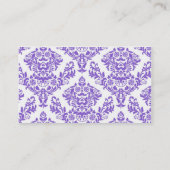 Fancy Fleur de Lis Visitekaartje (Achterkant)