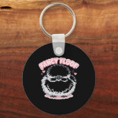 Fancy Floof Zijdehen Kip Cute Fluffy Hen Grafisch Sleutelhanger (Voorkant)