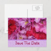 Fancy Flora SaveThe Date Kaart (Voorkant / Achterkant)