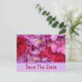 Fancy Flora SaveThe Date Kaart (Staand voorkant)