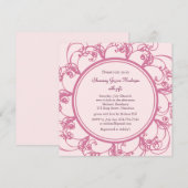 Fancy Floral Bridal Shower Kaart (Voorkant / Achterkant)