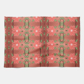 Fancy Floral Coral en Peach Theedoek (Horizontaal)