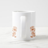 Fancy Floral Giant Coffee Mok (Achterkant)