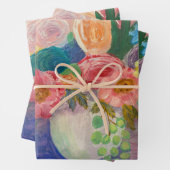 Fancy Floral inpakpapier vellen (In situ)