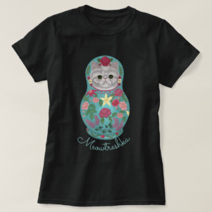 Fancy Floral Meowtreshka T-shirt