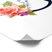 Fancy Floral Monogram Letter G Poster (Hoek)