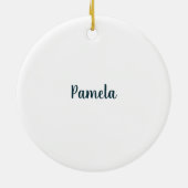 Fancy Floral Monogram Letter P Persoonlijk Keramisch Ornament (Achterkant)