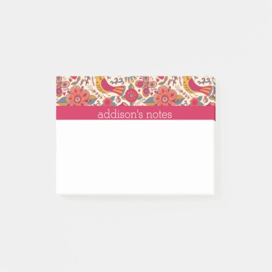 Fancy Floral + Natuur Post-it® Notes (Voorkant)