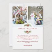 Fancy Floral Poinsettias Garland Christmas Photos (Voorkant)