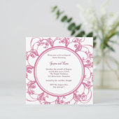 Fancy Floral repetitie Kaart (Staand voorkant)