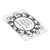 Fancy Floral sparen de Magneet van de Datum (zwart (Rechterzijde)