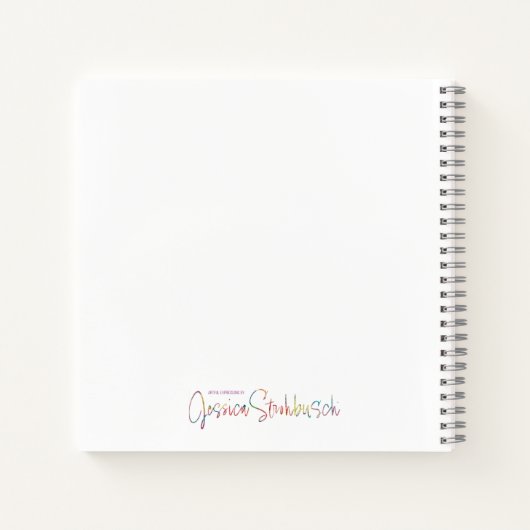 Fancy Floral spiraal notitieboek (Achterkant)