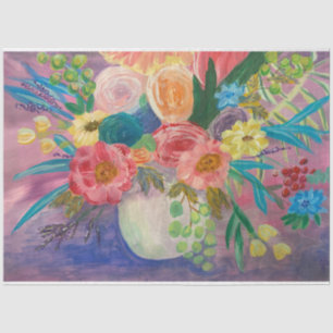 Fancy Floral tissue papier