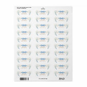 Fancy Florals Afstudeerceremonie Etiket (Full Sheet)