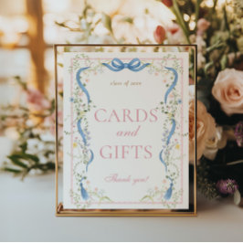 Fancy Florals Afstudeerkaarten en -Cadeaus Bord Poster