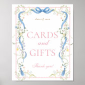 Fancy Florals Afstudeerkaarten en -Cadeaus Bord Poster (Voorkant)