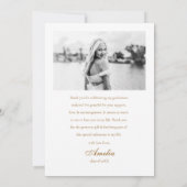 Fancy Florals Diploma Dankkaart Kaart (Achterkant)