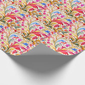 Fancy Florentijns ontwerp Waterverf bladeren Cadeaupapier (Hoek)