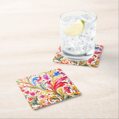 Fancy Florentijns ontwerp Waterverf bladeren Kartonnen Onderzetters (Insitu)