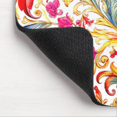 Fancy Florentijns ontwerp Waterverf bladeren Muismat (Hoek)