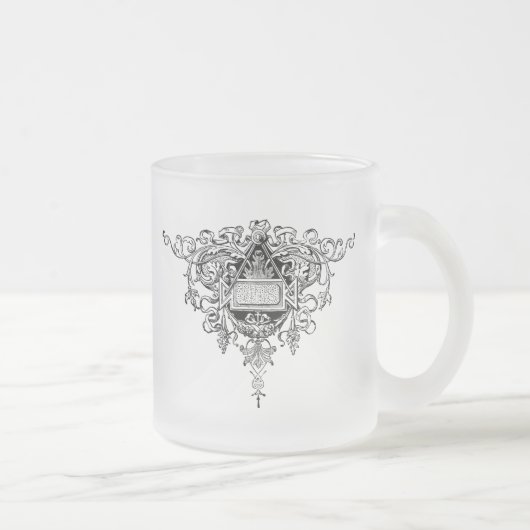 Fancy Flourish Matglas Mok (Rechts)