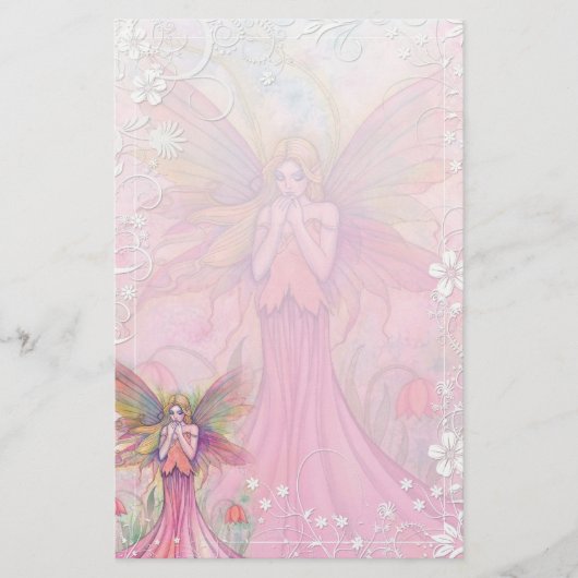 Fancy Flower Fairy Stationery beroemd gemaakt door Briefpapier (Voorkant)