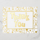 Fancy Folie Dank u voor om het even welk Briefkaar Folie Feestdagen Briefkaart (Voorkant)