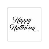Fancy Font Gelukkig Halloween Rubberstempel (Afrduk)