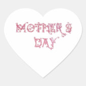 Fancy Font MD Hart Sticker (Voorkant)