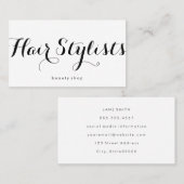 Fancy Font Minimalist Visitekaartje (Voorkant / Achterkant)