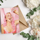 Fancy foto | AFSTUDEERDER | Roos Gold Real Folie Folie Uitnodiging