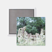 Fancy foto van Ancient Mayan Ruins Culture Ontworp Magneet (Voorkant / Achterkant)